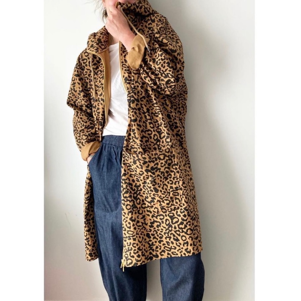 Red Sky Hooded Leopard Jacket